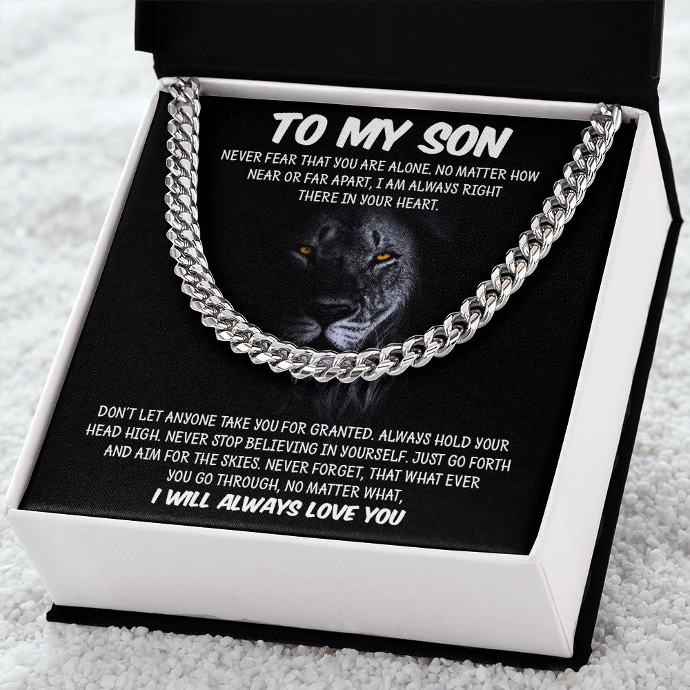 To My Son | Cuban Link Chain Necklace