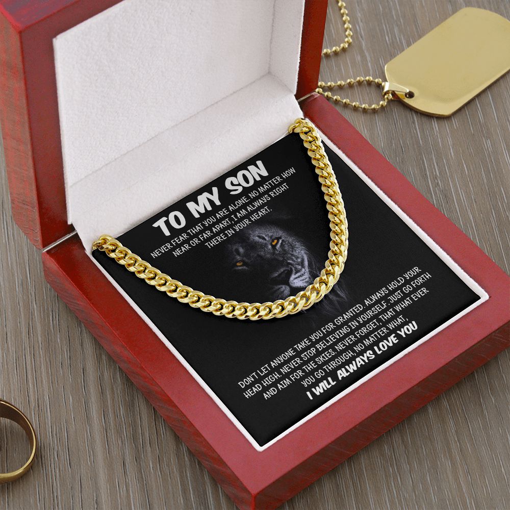 To My Son | Cuban Link Chain Necklace