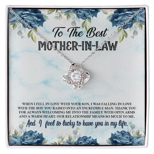 To My Mother-N-Law | Love Knot Necklace