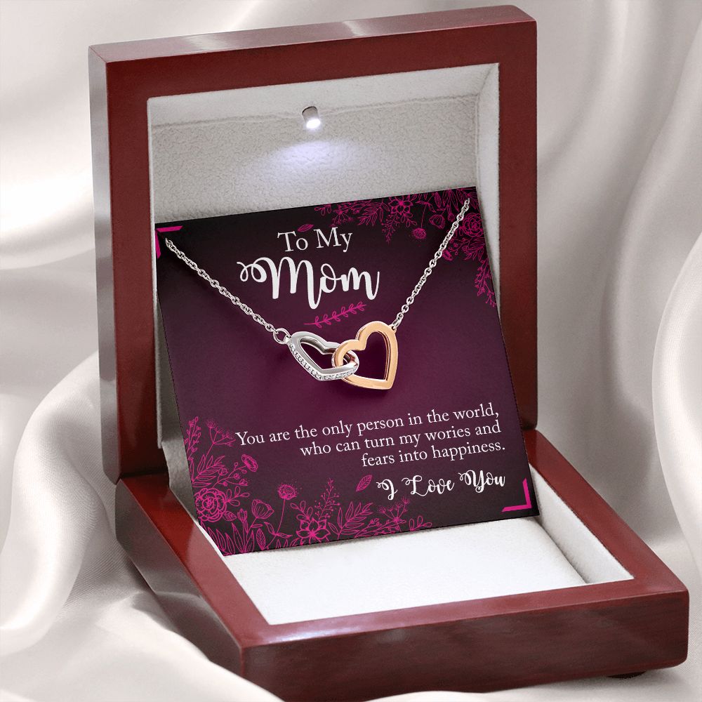 To My Mom | Interlocking Hearts Necklace