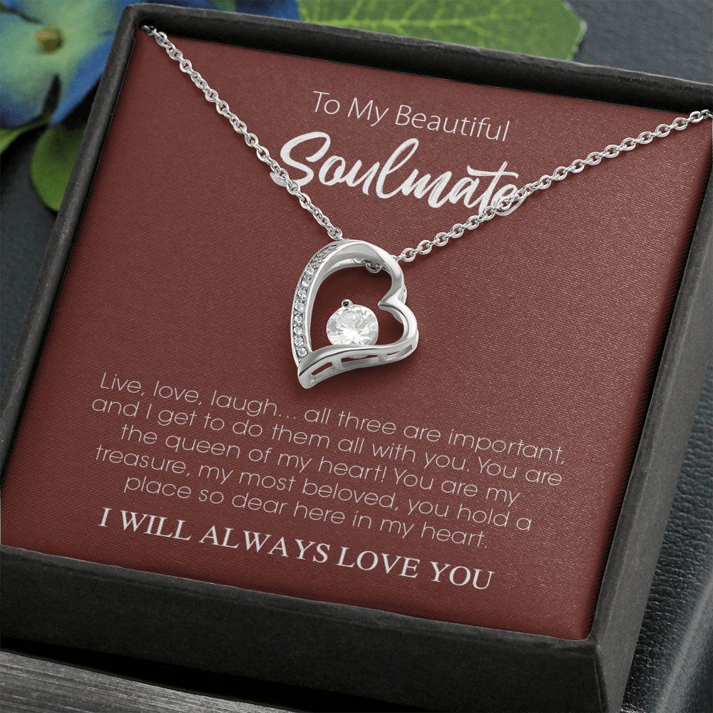 To my Soulmate - I love you forever and always - Forever Love Necklace –  Regalogy